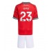 Manchester United Luke Shaw #23 Barnkläder Hemma matchtröja till baby 2025-26 Kortärmad (+ Korta byxor) Billigt